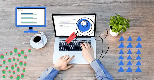 A Laptop showing As some creative work is being done 